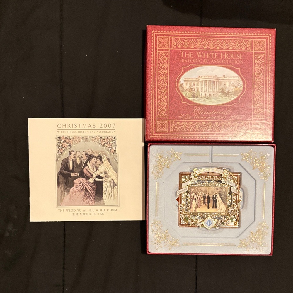 The White Company Red and Gold Holiday Decor Set